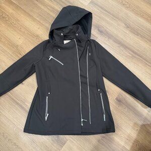 Michael Kors Black Zip Up Hooded Jacket
